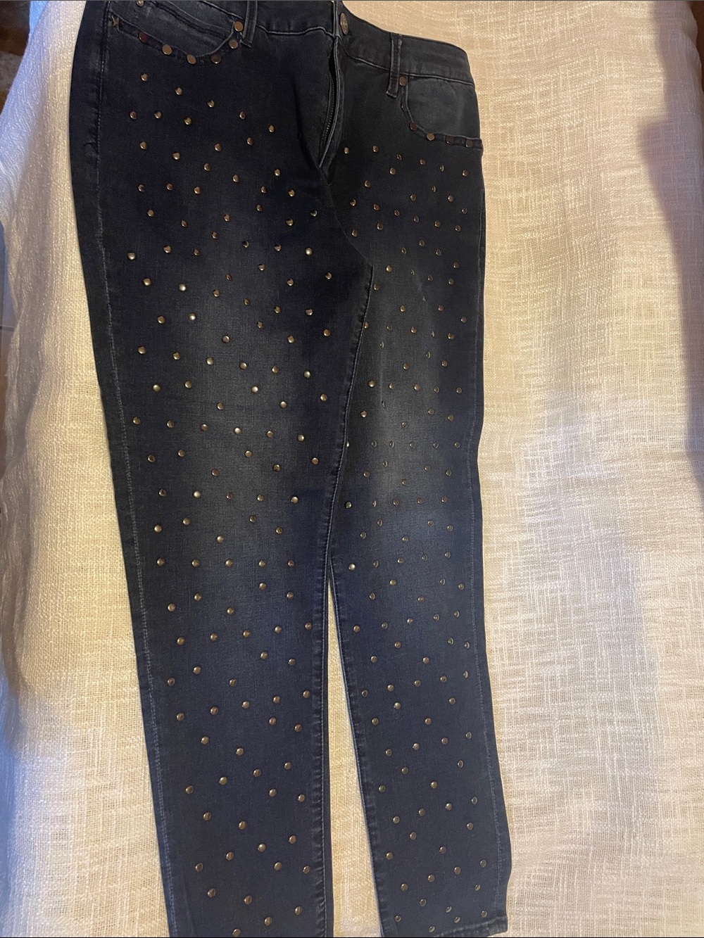Skinnygirl Dark Navy Studded Skinny Jeans